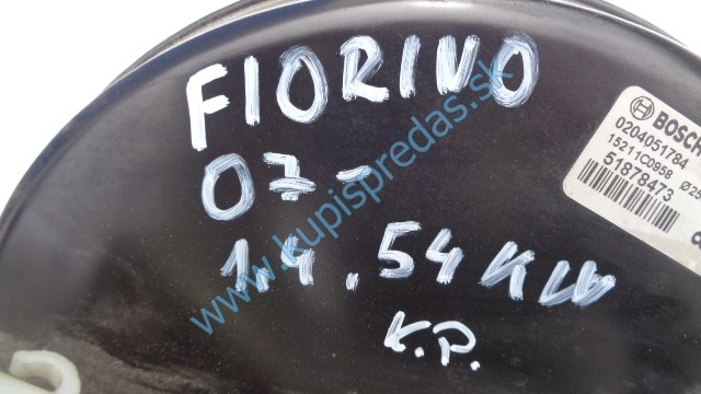 brzdový posilovač na fiat fiorino 1,4i, 51878473